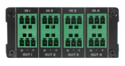 Конвертер для подключения к аудиосети Dante 4 аналоговых входа 4 аналоговых выхода PoE Prestel ADP-44