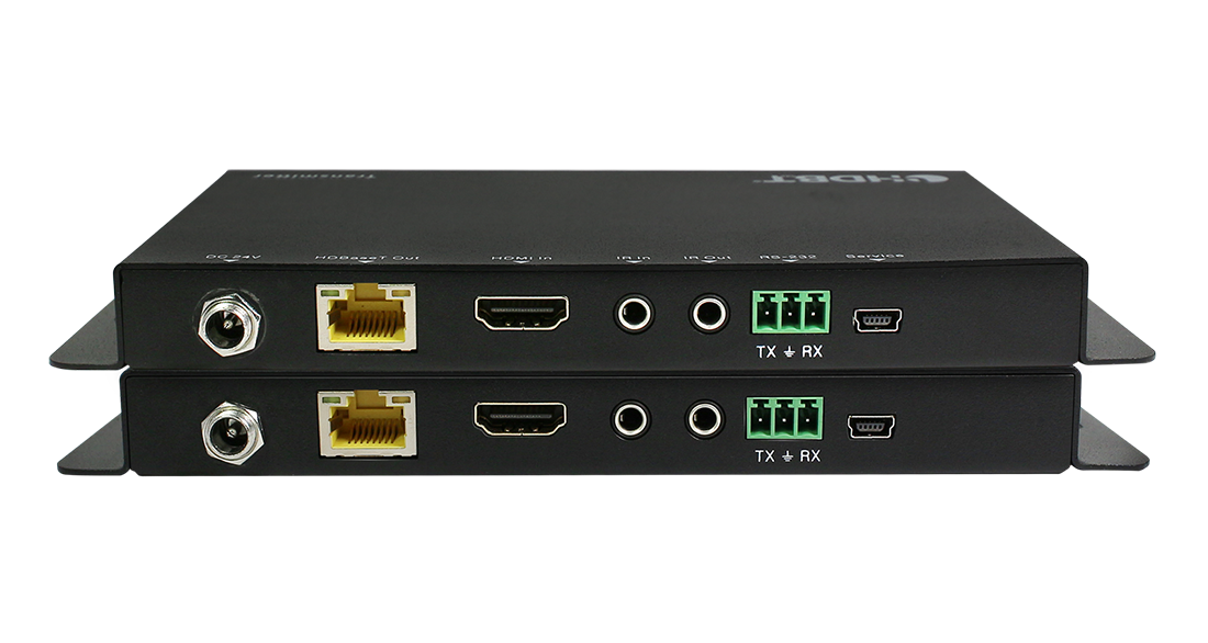 Комплект для передачи HDMI 20 по HDBaseT Prestel EHD-70H2 вид сзади