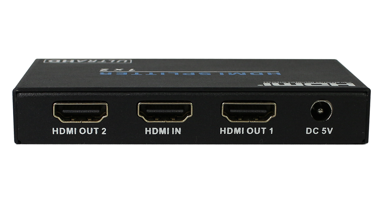 Разветвитель сплиттер HDMI 4K 1х4 Prestel SP-H2-12 вид сзади