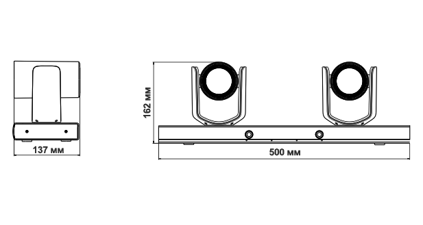 Интеллектуальная многокамерная система Prestel HD-STC212 размеры