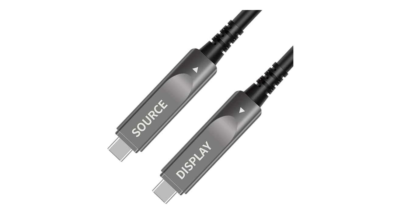 Кабель гибридный оптический USB 32 Gen2 Type C поддержка DP14 PD 100 Вт 15 м Prestel UCC322-015