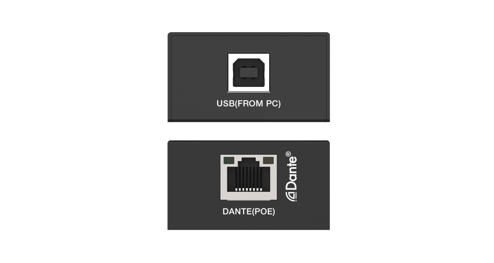USB аудиокодердекодер Dante с POE Prestel ADP-USB