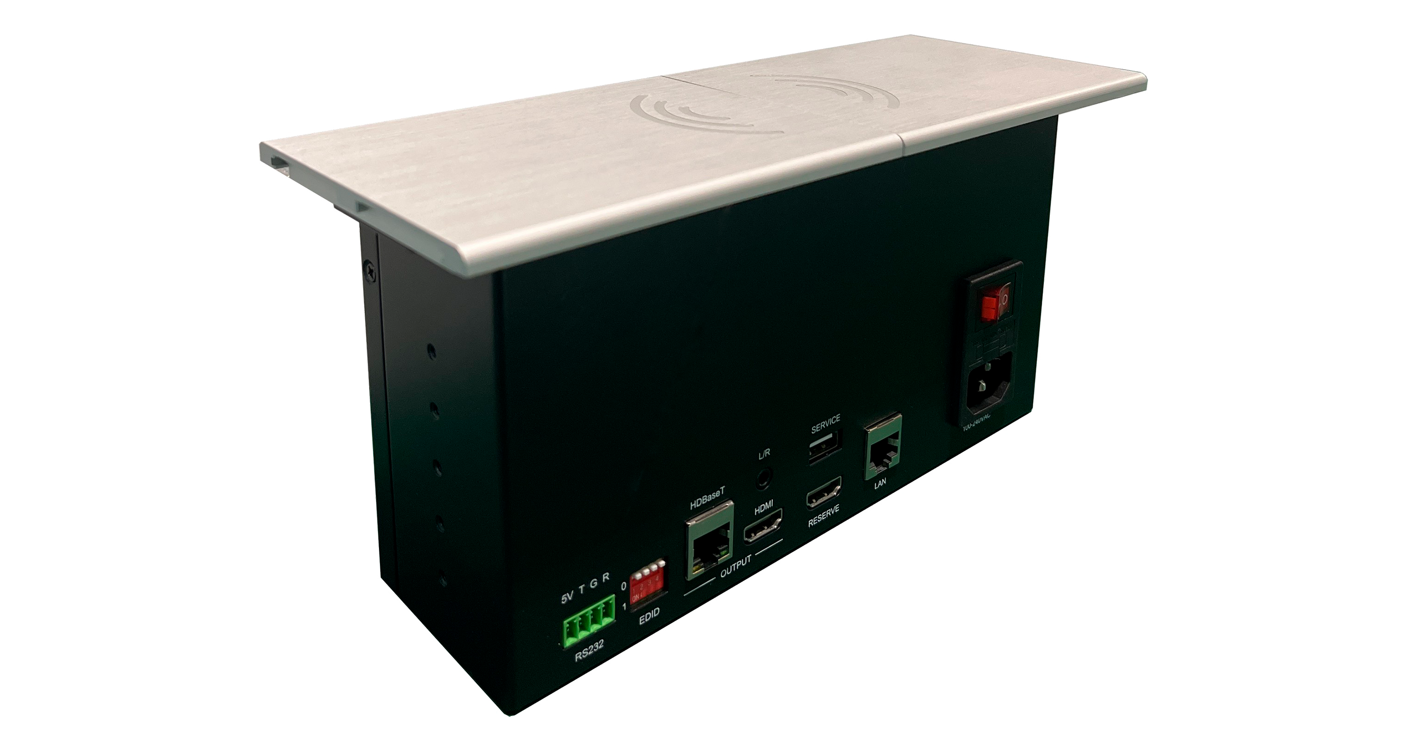 Встраиваемый в стол передатчик сигнала HDMI USB Type C по HDBaseT 4K60 Prestel THTP4K-HC-TX-1