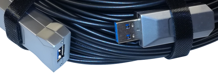 Интерфейсы оптического кабель-удлинителя USB 3.0 Prestel USB-E350