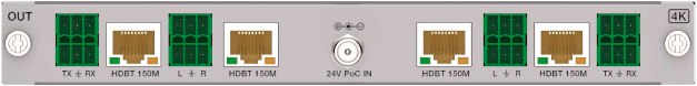 4-канальная плата выходов HDBaseT 150M 4K Prestel OC-4K4HBT150