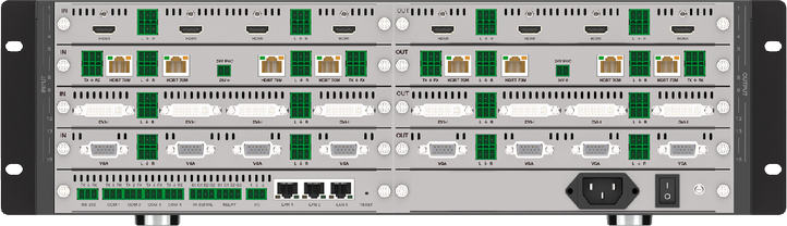 Шасси матричного коммутатора 16х16 Prestel SSM-1616CVW